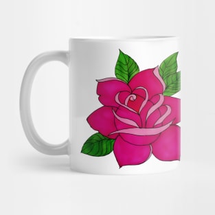 saturated rose Mug